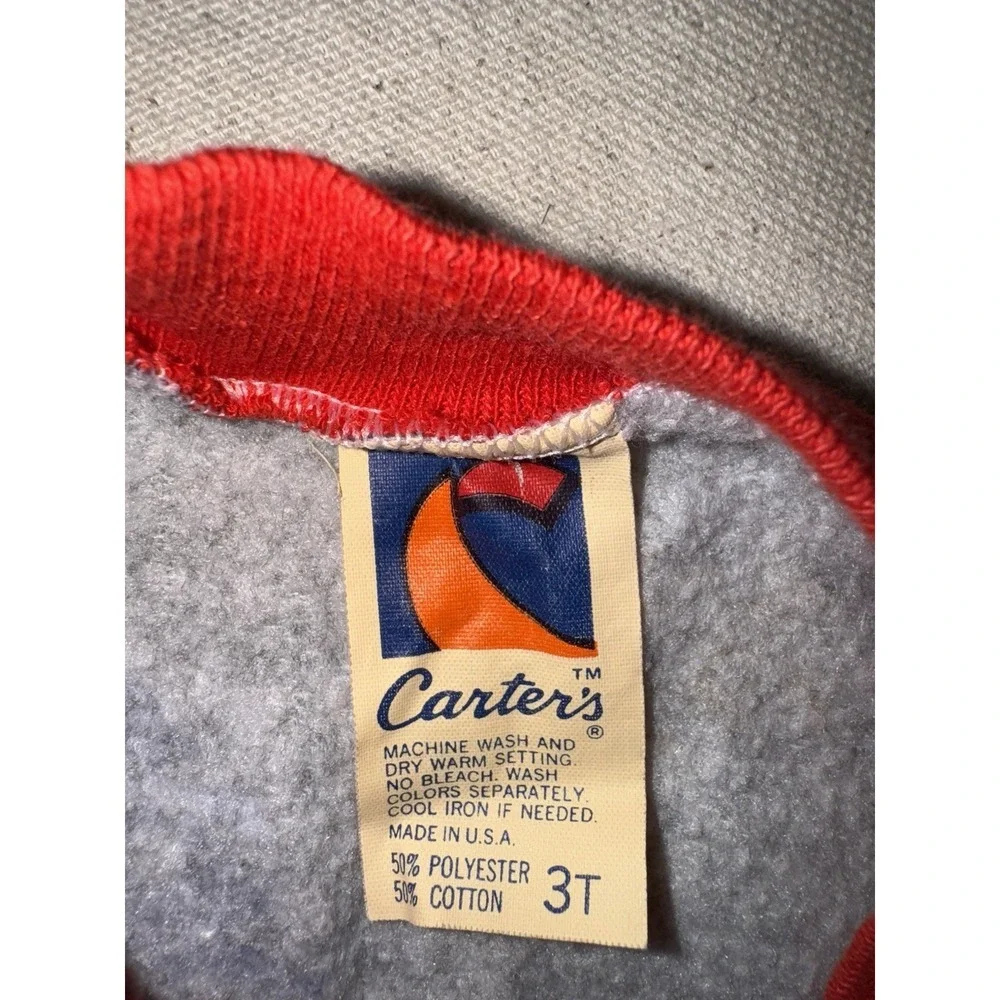 Carter's‎ Vintage 80s 3T Girls Outfit Shirt Skirt Children Around The World Red